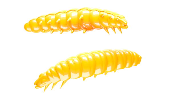 LIBRA LURES LARVA 35 mm Cheese, 12 Stück, 007,  Yellow
